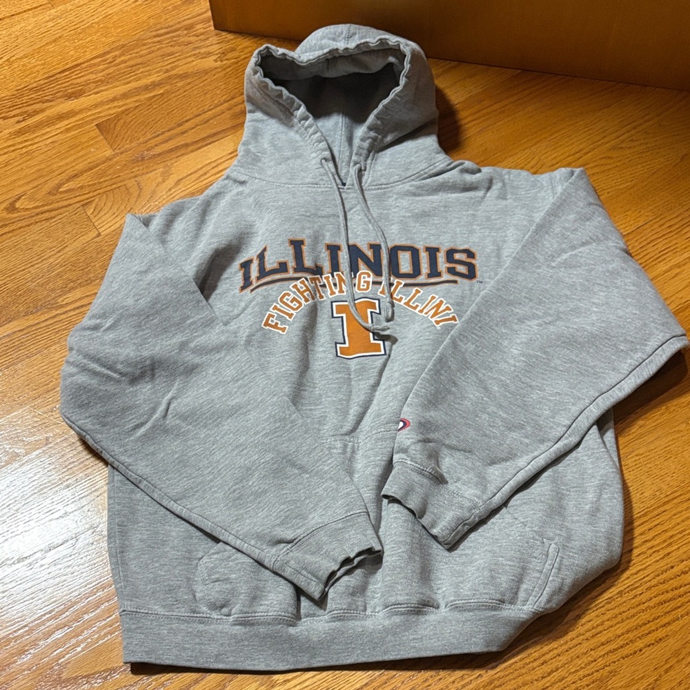 Pro Player Gray Illinois Fighting Illini Sweater